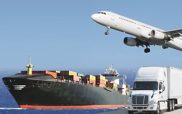 Air and sea transport services